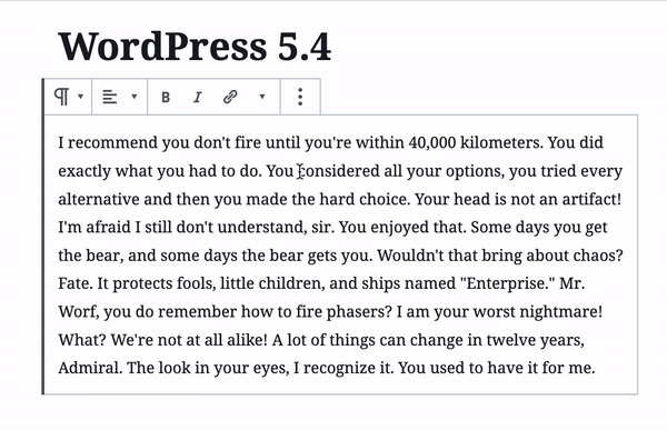 In WordPress 5.4 you can change the colour of the selected text
